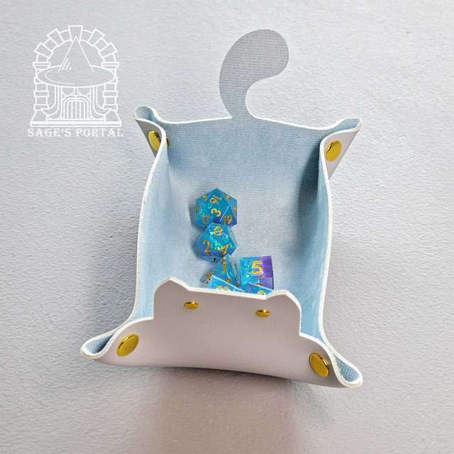 Sage's Light Blue Enchanted Cat Dice Tray image 8