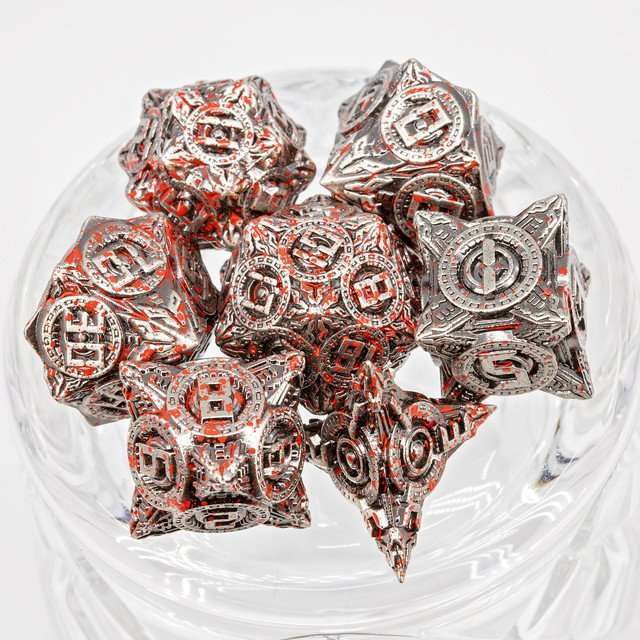 Sage’s Chronurgy Timeless Carnage Metal Polyhedral Dice Set image 2
