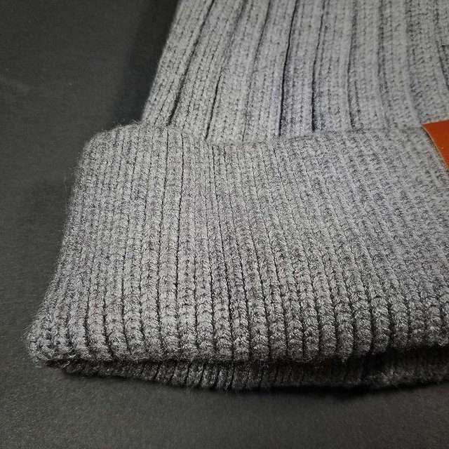 Sage’s Cap – Gray Wool Beanie with Raccoon Pompom image 6