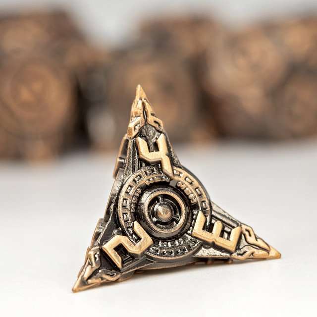Sage’s Chronurgy Timeless Copper Metal Polyhedral Dice Set image 7