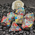 Sage's Treasures Gemstone Speckled Pastel Polyhedral Dice Set image 0