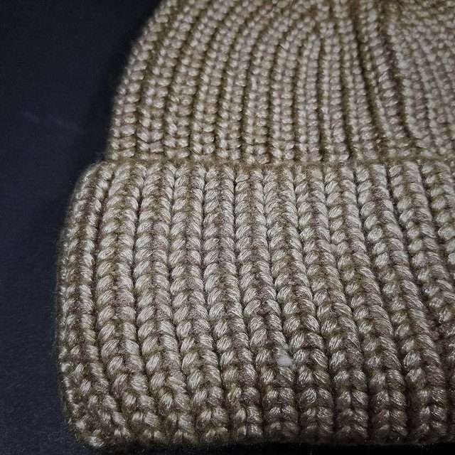 Sage’s Cap – Mocha Knit Beanie with Raccoon Pompom image 3