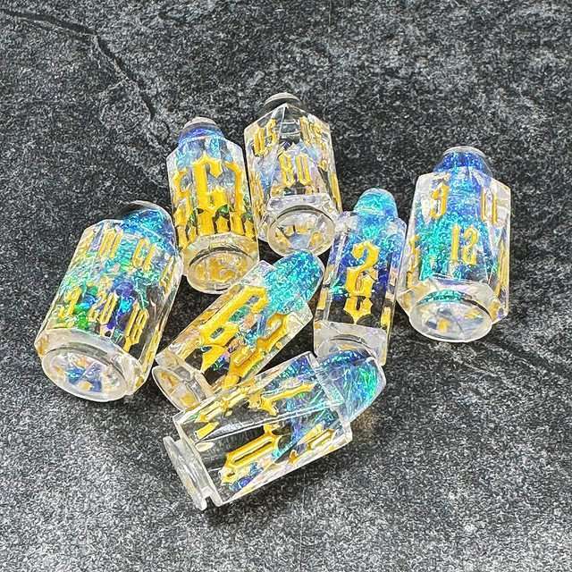 Sage's Spectral Revolver Holy Bullets Resin Dice Set image 7