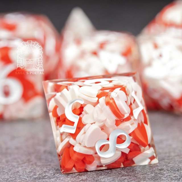 Sage's Exaltations - Pure Love Sharp Edge Resin Dice Set image 6