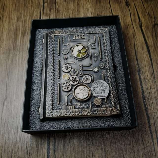Sage's Gnomish Notebook Copper | Handmade Notebook for TTRPG, Sketchbook, Diary image 7