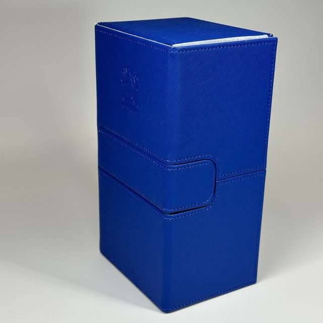 Sage's Premium 3 Drawer Deck Storage Box for TCG, Dice, Jewelry  200mm x 115mm x 90mm - Blue image