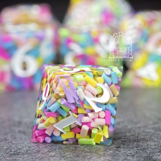 Sage's Exaltations - Naming Day Sharp Edge Resin Dice Set image 9