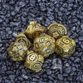 Sage's Artificer's Core Bronze Essence Metal Polyhedral Dice Set image 0