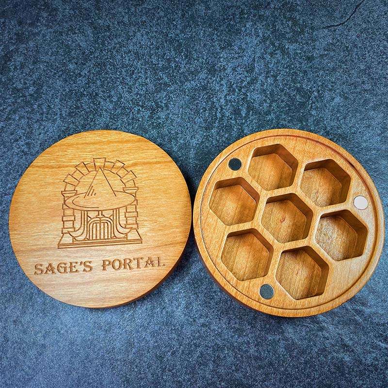 Sage's Container - Cherry Wood Dice Case image 1