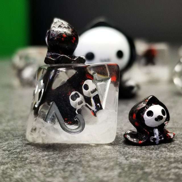 Sage's Familiars - Baby Grim Resin Polyhedral Dice Set image 5