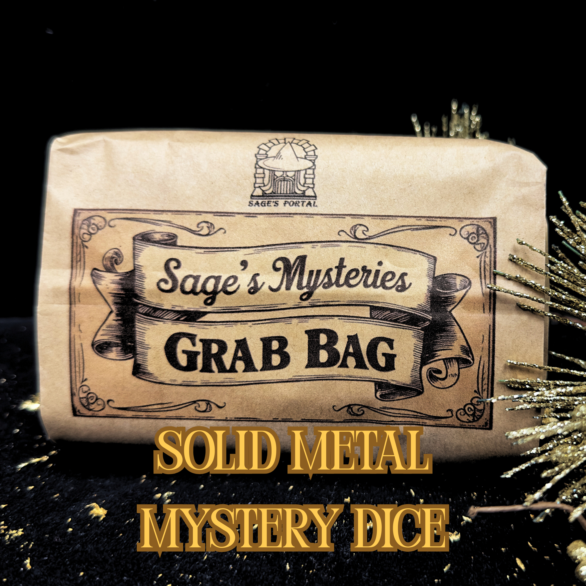 Sage's Mysteries - Solid Metal Dice Grab Bag