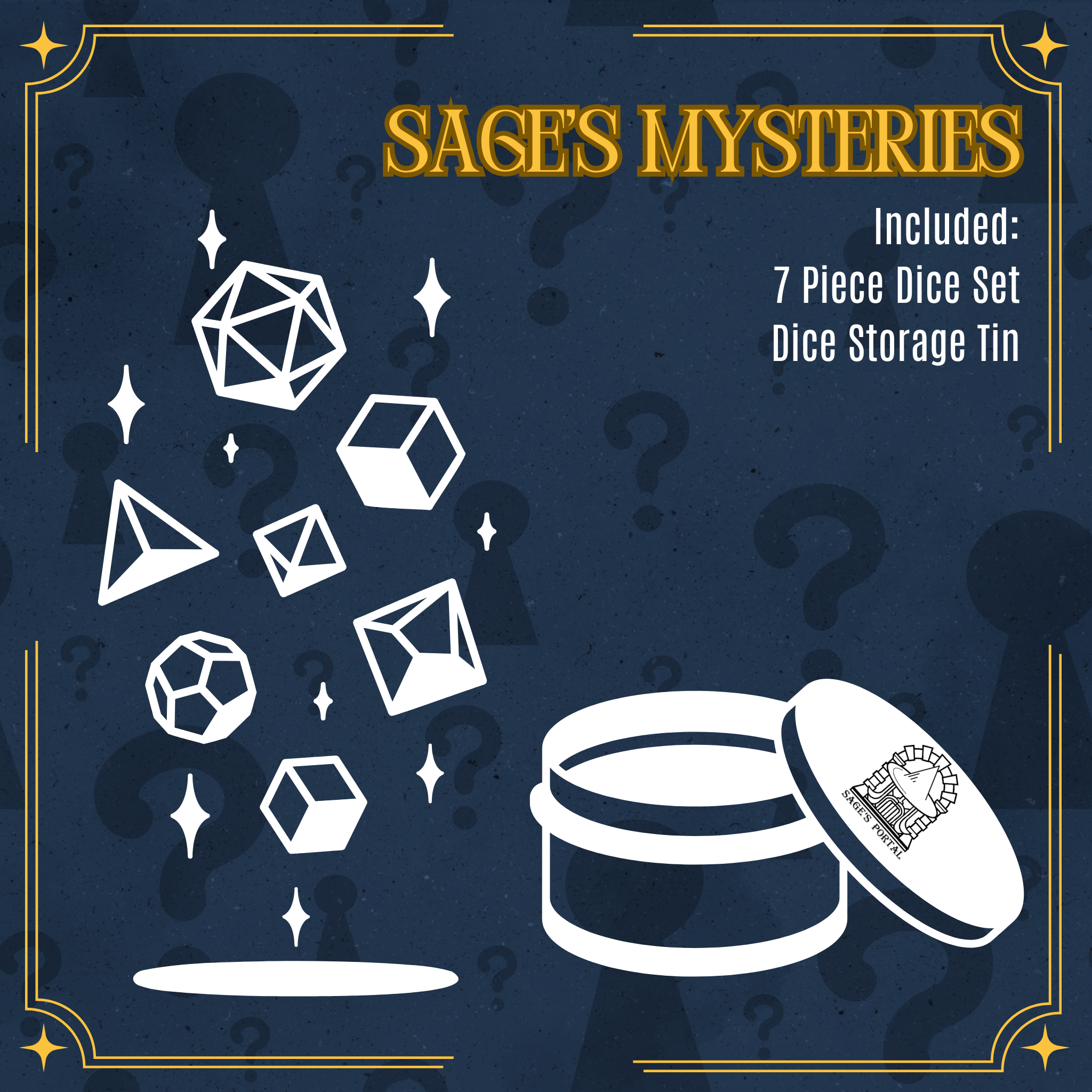 Sage's Mysteries - Random Wood Dice Set Grab Bag