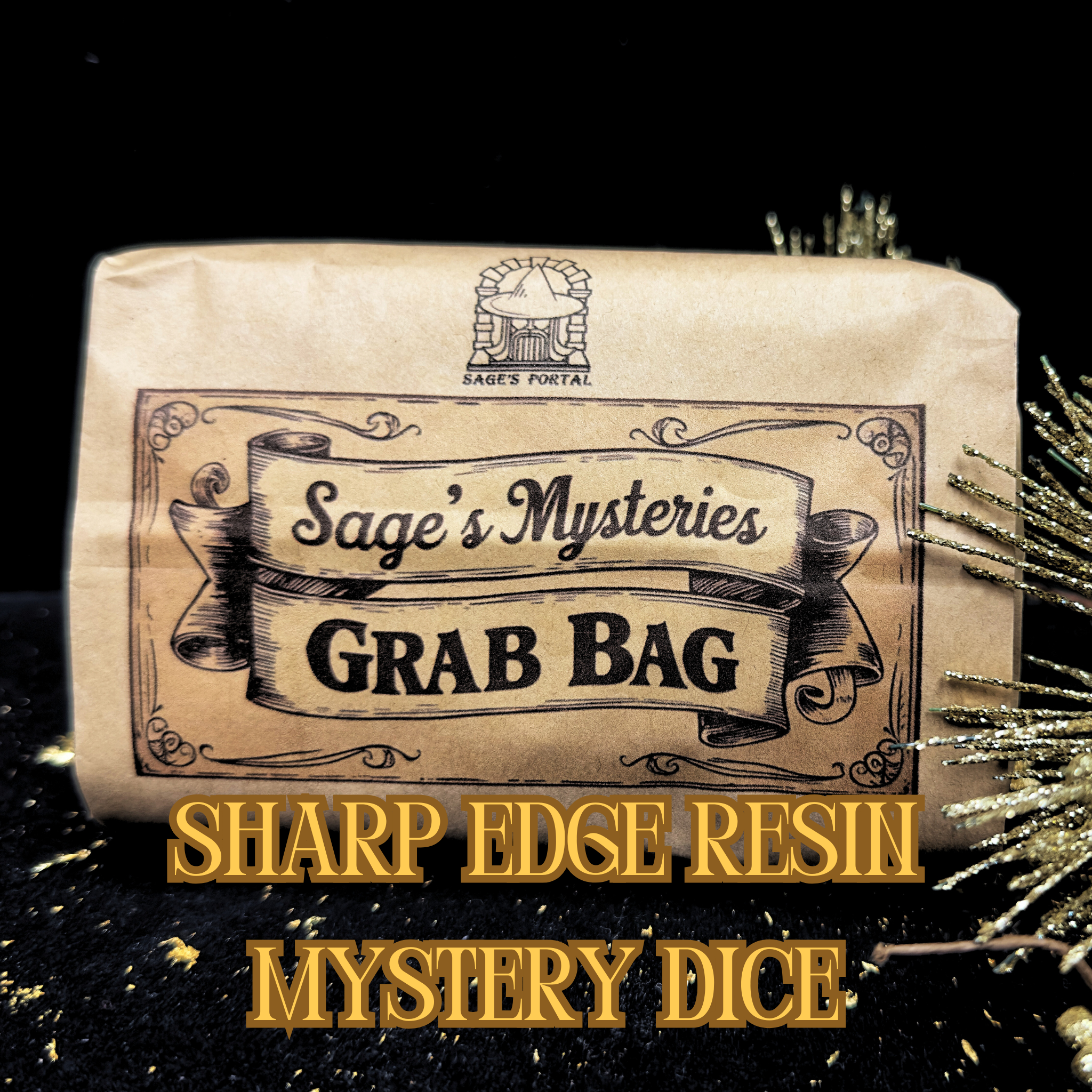 Sage's Mysteries - Sharp Edge Resin Dice Grab Bag