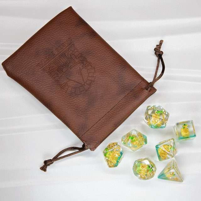 Sage's Dragon Hatchling Familiar Resin Polyhedral Dice Set image 11