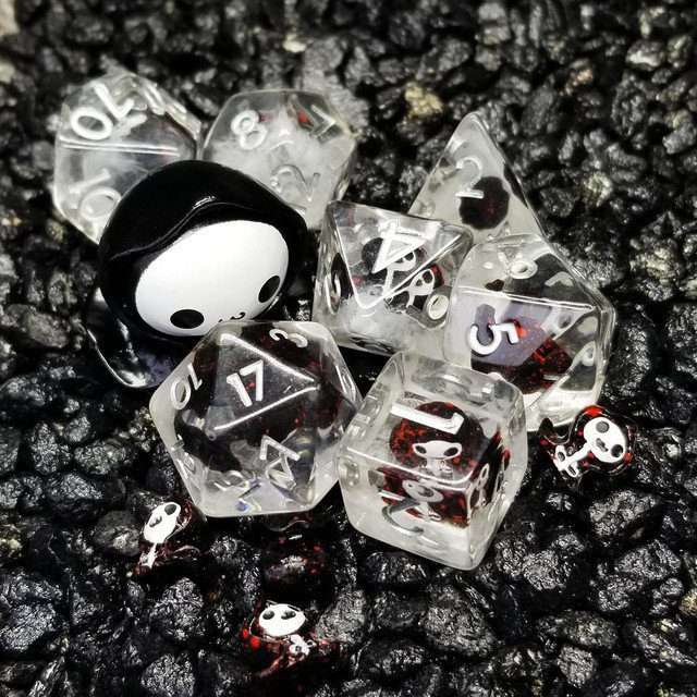 Sage's Familiars - Baby Grim Resin Polyhedral Dice Set image 9