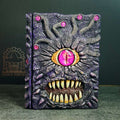 Purple Eye Tyrant Notebook | Handmade Notebook for TTRPG, Sketchbook, Diary image 0