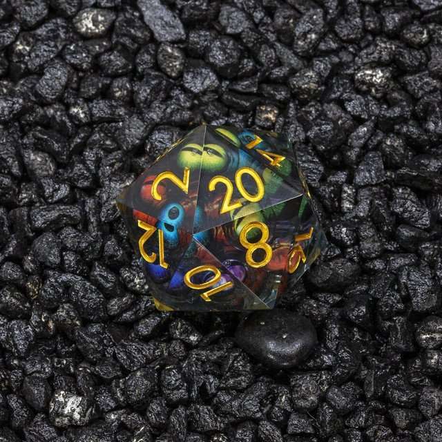 Sage's Watchful Eyes Liquid Core Sharp Edge Resin 33mm D20  image 6