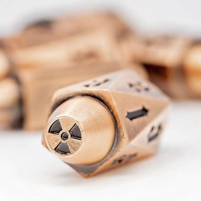 Sage's Holy Revolver Copper Bullets Metal Dice Set image 7