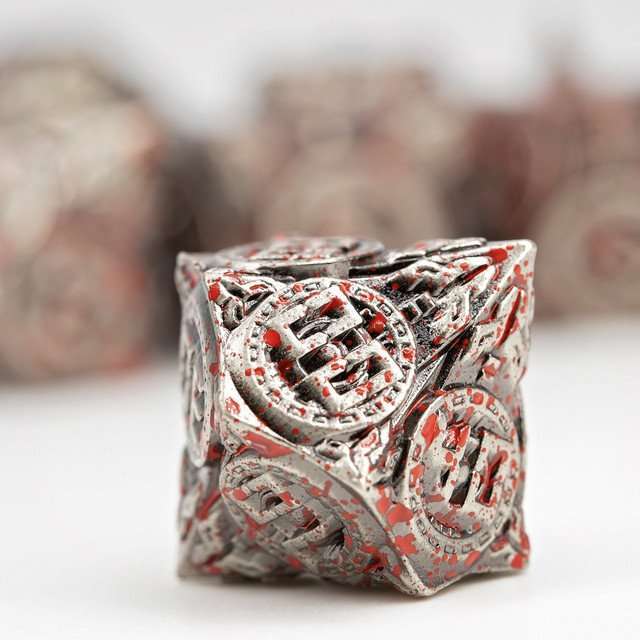 Sage’s Chronurgy Timeless Carnage Metal Polyhedral Dice Set image 5