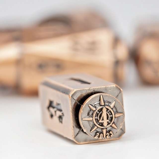 Sage's Holy Revolver Copper Bullets Metal Dice Set image 11