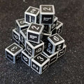 Sage's Wyrmlings Black Scales Metal d6 Dice 24 Piece Set image 0