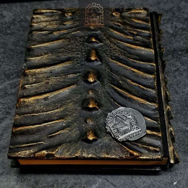 Eye of the Gold Dragon Notebook Gift Set | Handmade Notebook for TTRPG, Sketchbook, Diary image 5