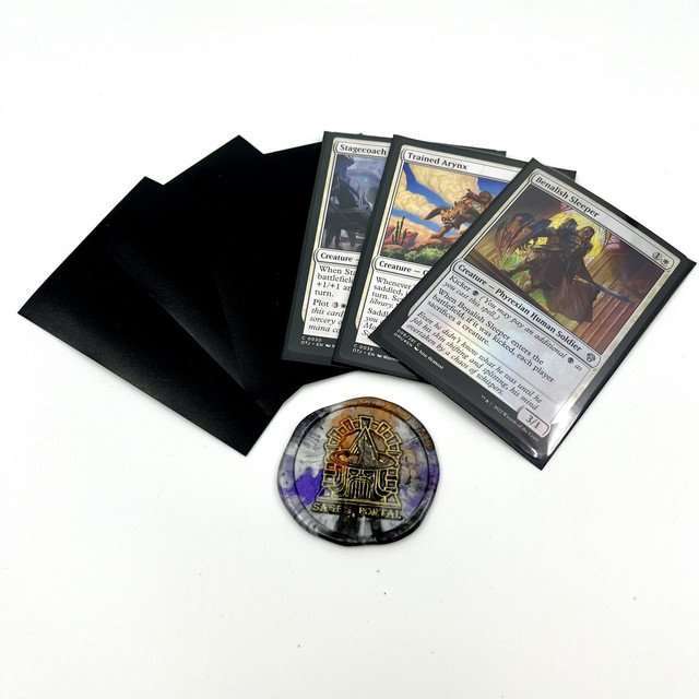 Sage's Arcane Armor Card Sleeves Matte Black Exceptional Durability 66mmx91mm image 0