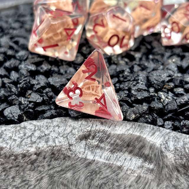 Sage's Fossil Familiar Resin Polyhedral Dice Set image 2