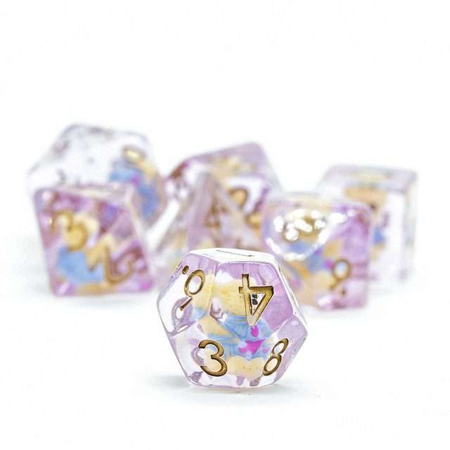 Sage's Familiars - Teddy Bear Familiar Resin Polyhedral Dice Set image 3