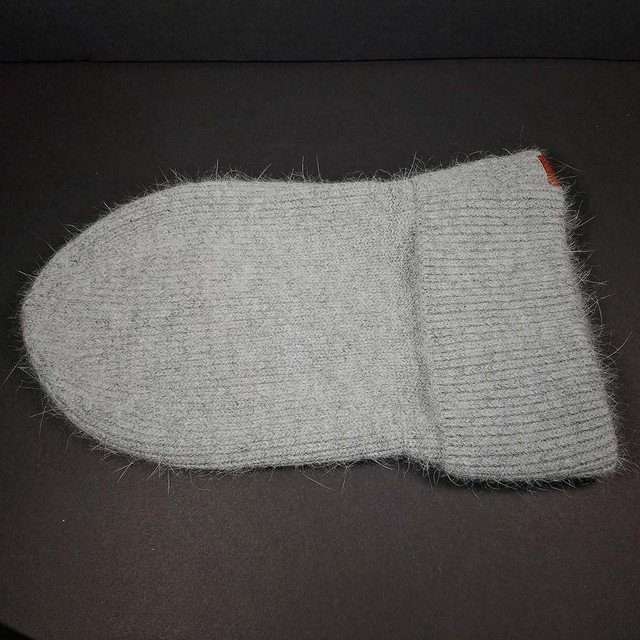 Sage’s Cap – Gray Angora Rabbit Fur Viscose Beanie image 6