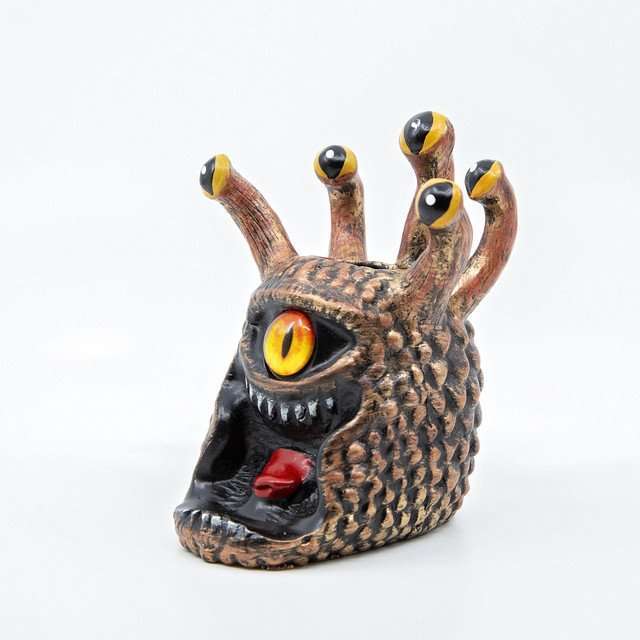 Yellow Eye Tyrant Desk Companion Phone Stand & Pencil Holder image 5