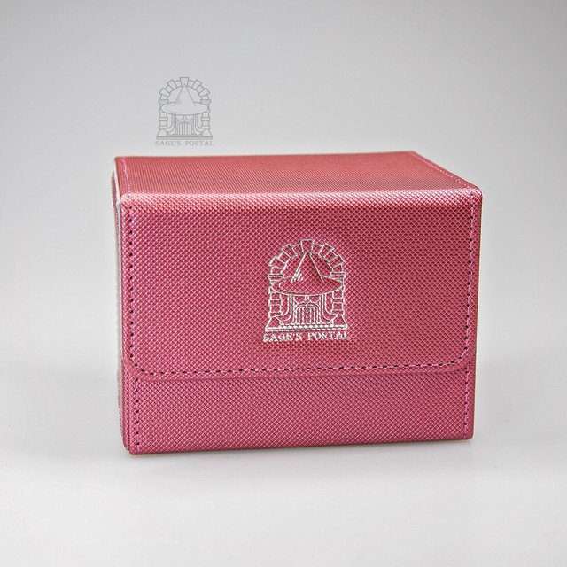 Sage’s Premium Deck Storage Box for TCG, Dice, Jewelry 105mm x 89mm x 76mm - Wine image