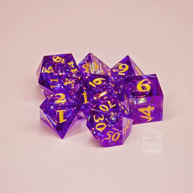 Sage's Exaltations - Royal Throne Sharp Edge Resin Dice Set image 10