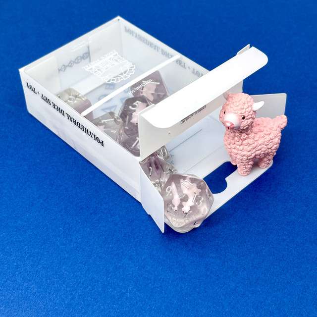 Sage's Familiars - Llama Resin Polyhedral Dice Set image 9