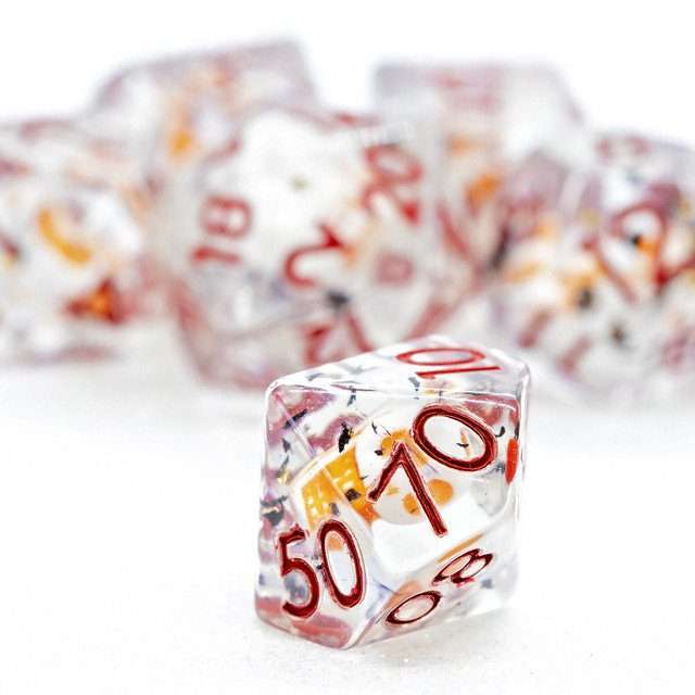 Sage's Familiars - Animated Skull Resin Polyhedral Dice Set image 4
