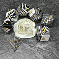 Sage's Treasures Gemstone Zebra Stripes Polyhedral Dice Set image 0