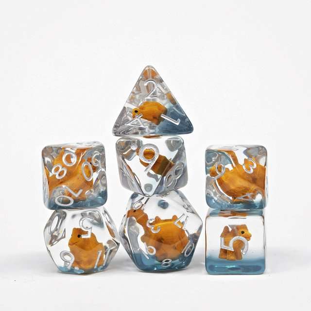 Sage's Camel Familiar Resin Polyhedral Dice Set image 1