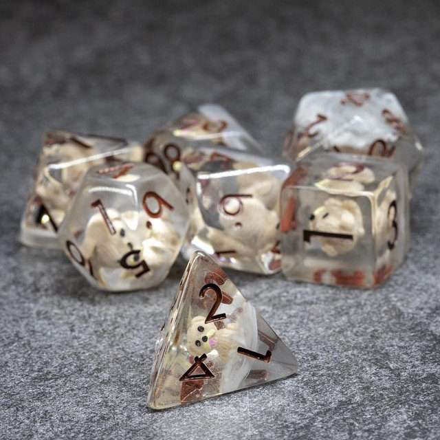 Sage's Pups Familiar Resin Polyhedral Dice Set image 7