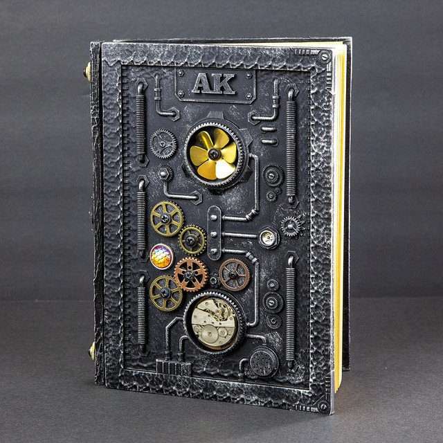 Sage's Gnomish Notebook Silver | Handmade Notebook for TTRPG, Sketchbook, Diary image 0