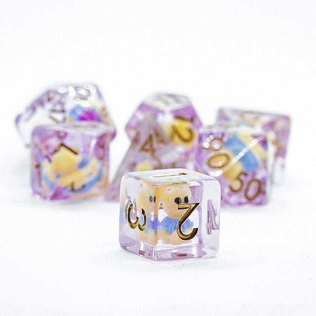 Sage's Familiars - Teddy Bear Familiar Resin Polyhedral Dice Set image 7
