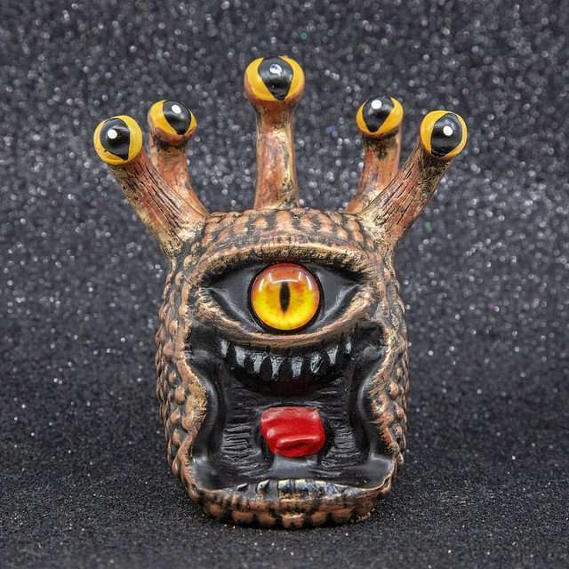 Yellow Eye Tyrant Desk Companion Phone Stand & Pencil Holder image 0
