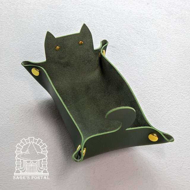 Sage's Green Enchanted Cat Dice Tray image 5