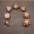 Sage's Artificer's Core Cobalt Essence Metal Polyhedral Dice Set image 0