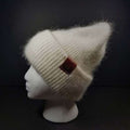 Sage’s Cap – White Angora Rabbit Fur Viscose Beanie image 0