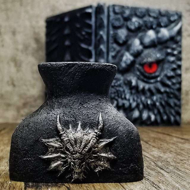 Eye of the Black Dragon Notebook Gift Set | Handmade Notebook for TTRPG, Sketchbook, Diary image 2