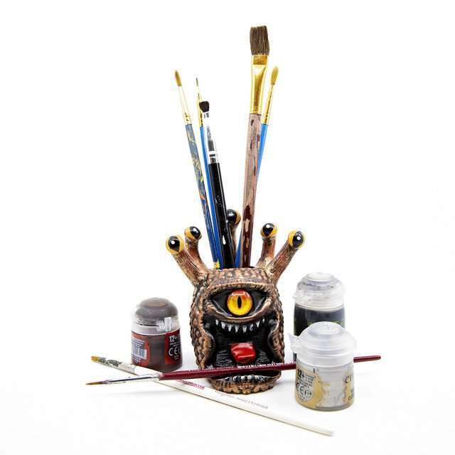 Yellow Eye Tyrant Desk Companion Phone Stand & Pencil Holder image 11