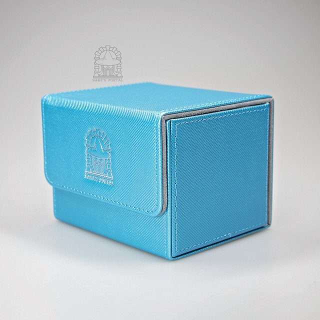 Sage’s Premium Deck Storage Box for TCG, Dice, Jewelry 105mm x 89mm x 76mm - Aquamarine image