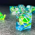 Sage's Familiars - Baby Turtle Familiar Sharp Edge Resin Polyhedral Dice Set image 0