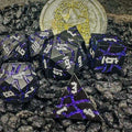 Sage's Warp Stones White Dwarf Star Metal Polyhedral Dice Set image 0