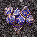 Sage's Grave Fortune Cobalt Death Metal Polyhedral Dice Set image 0